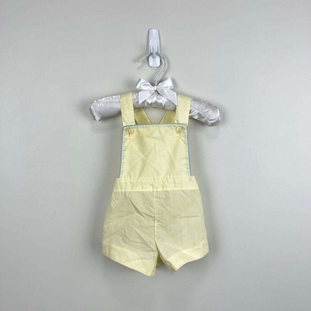 Vintage Light Yellow Sun Suit Overalls 3-6 Months